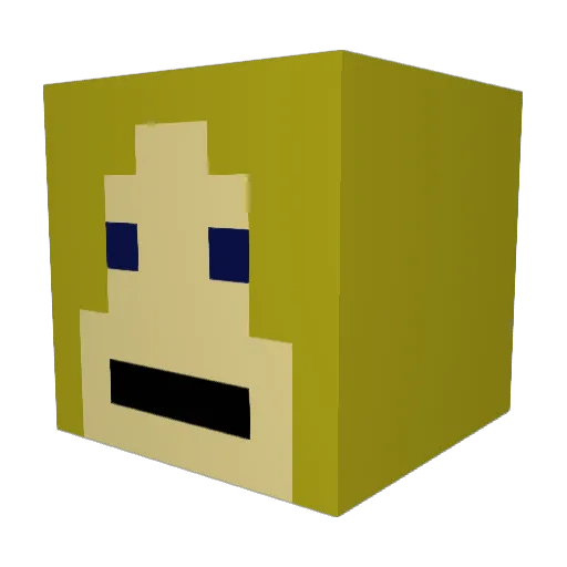 Mamar2007 Minecraft avatar head, 3D render