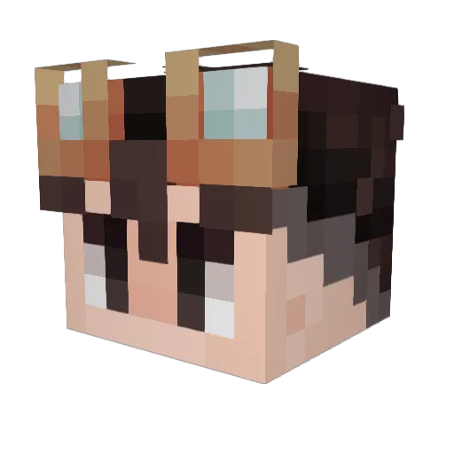 MamasBoyfriend Minecraft avatar head, 3D render