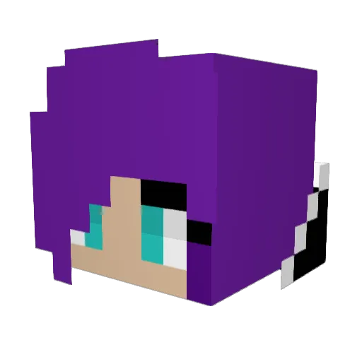Mamash543 Minecraft avatar head, 3D render