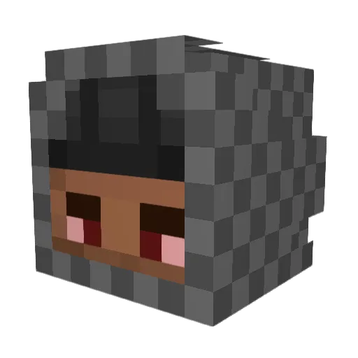 Mamba1469 Minecraft avatar head, 3D render