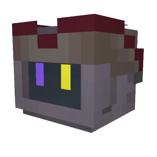 Mambetglek Minecraft avatar head, 3D render