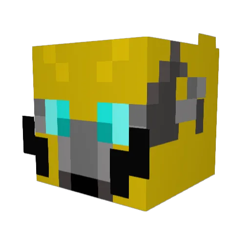 Mamblebee Minecraft avatar head, 3D render