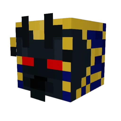 Mambosh Minecraft avatar head, 3D render