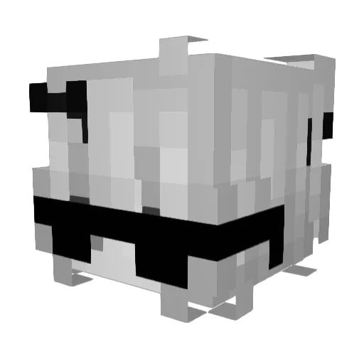 Mami21 Minecraft avatar head, 3D render