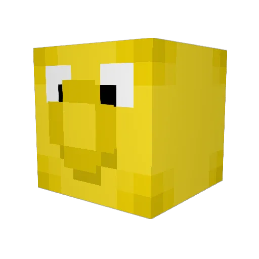 Mamianek Minecraft avatar head, 3D render
