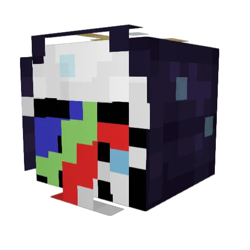 Mamin_Sibiryak Minecraft avatar head, 3D render