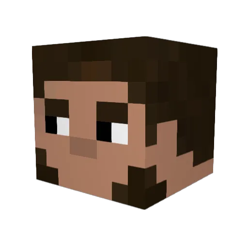 Mamka_Dimki Minecraft avatar head, 3D render