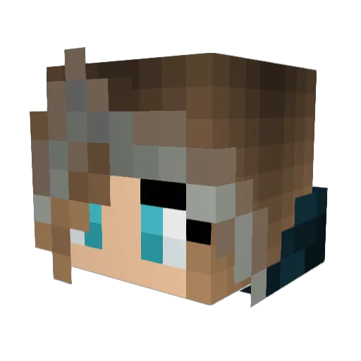 Mamma117 Minecraft avatar head, 3D render