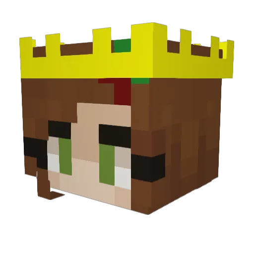 MammaJ94 Minecraft avatar head, 3D render