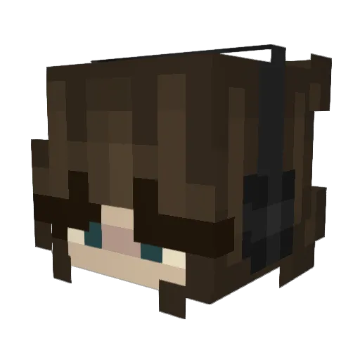 MammaKarlsen Minecraft avatar head, 3D render