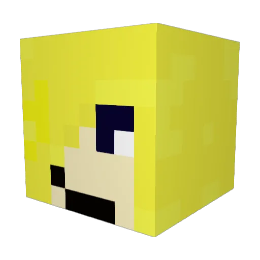 MammaPappa Minecraft avatar head, 3D render