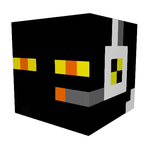 Mammasnygg Minecraft avatar head, 3D render