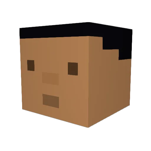 MammitAvocado Minecraft avatar head, 3D render