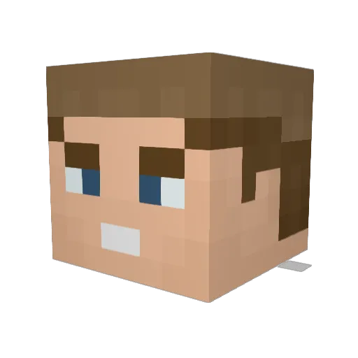 Mammon123 Minecraft avatar head, 3D render