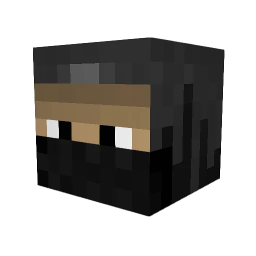 Mammoth9 Minecraft avatar head, 3D render
