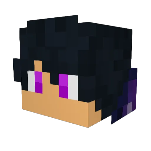 MammothGaming Minecraft avatar head, 3D render