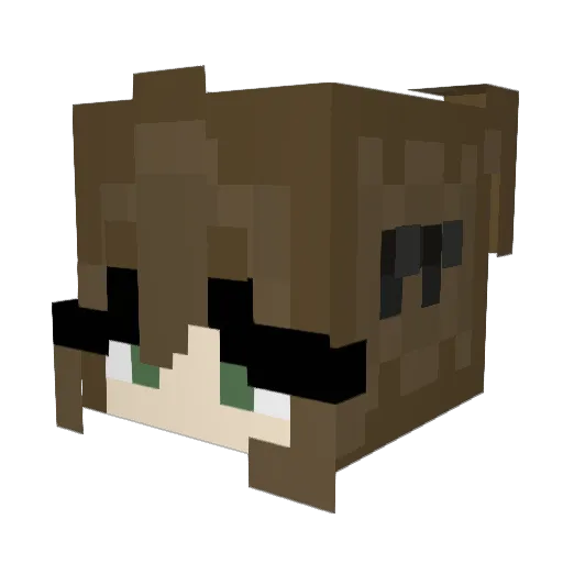 MammothHail Minecraft avatar head, 3D render