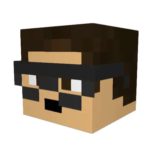Mamo8585 Minecraft avatar head, 3D render