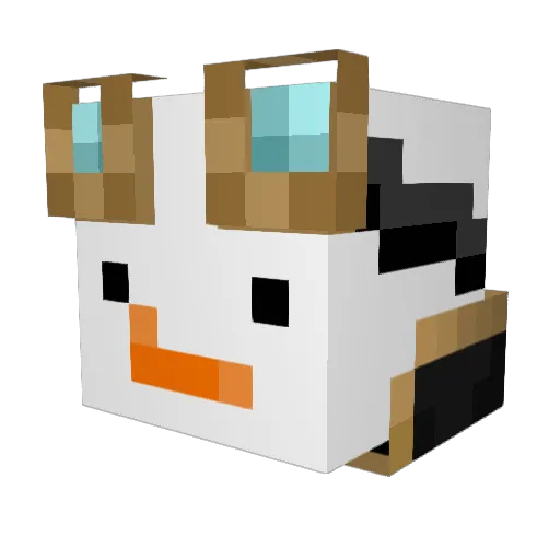 Mamontiko Minecraft avatar head, 3D render