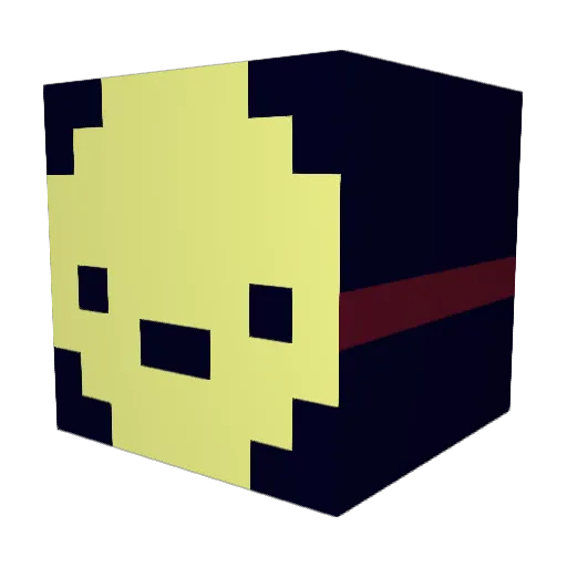 Mamoo Minecraft avatar head, 3D render