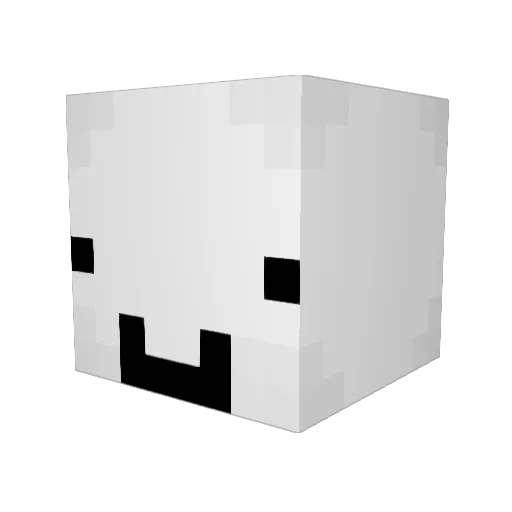Mamoo_exe Minecraft avatar head, 3D render