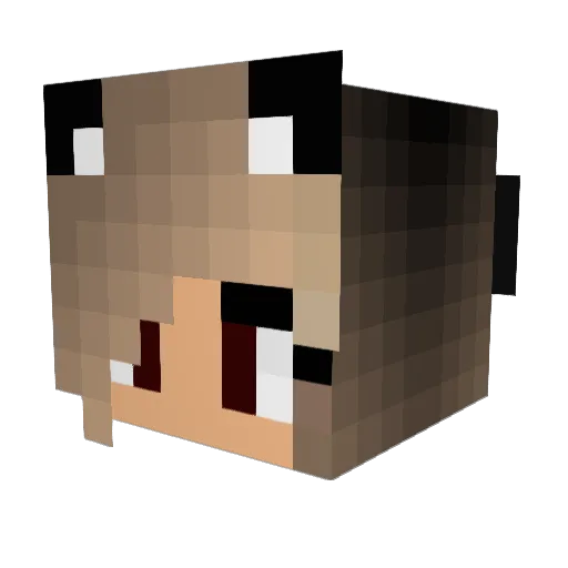 Mamoodler Minecraft avatar head, 3D render