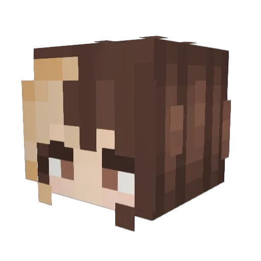 Mamoonah Minecraft avatar head, 3D render