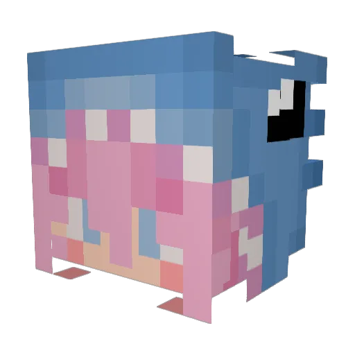 Mamsba2009 Minecraft avatar head, 3D render