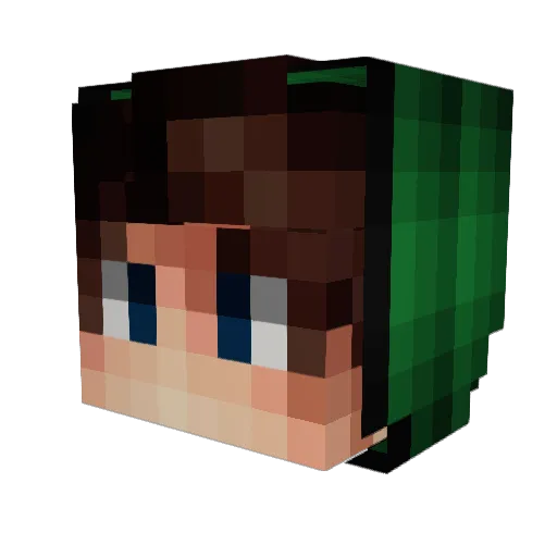 MamuPvP Minecraft avatar head, 3D render