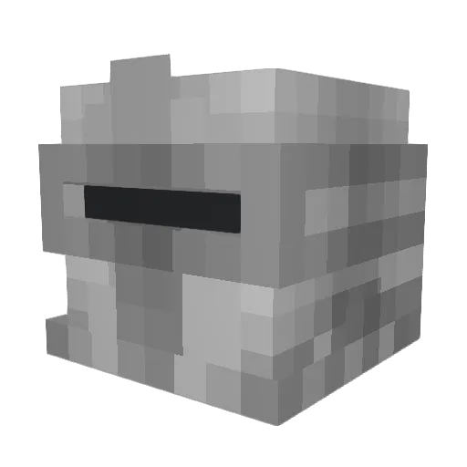 MamuTV Minecraft avatar head, 3D render