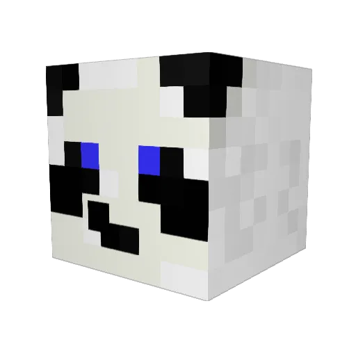 Mamushiz Minecraft avatar head, 3D render