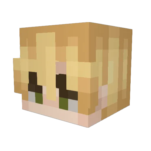 Mamut3000 Minecraft avatar head, 3D render