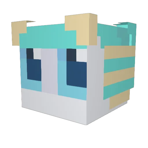 Man3_P3ar Minecraft avatar head, 3D render