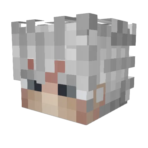 Man7iDe Minecraft avatar head, 3D render