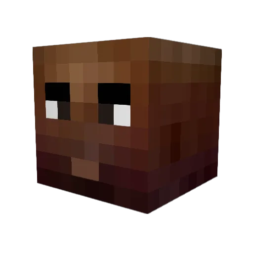 ManBa_MAN Minecraft avatar head, 3D render