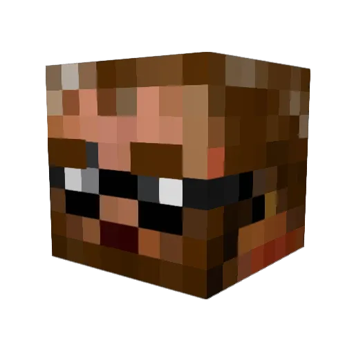 ManBearOwl Minecraft avatar head, 3D render