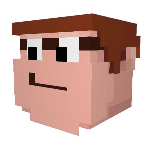 ManChild12603 Minecraft avatar head, 3D render