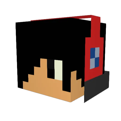 ManChild_46 Minecraft avatar head, 3D render
