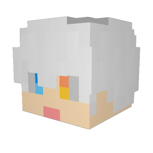 ManDooMiN Minecraft avatar head, 3D render