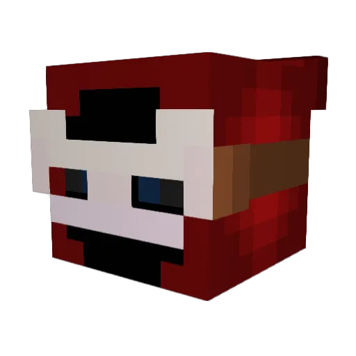 ManDyuck Minecraft avatar head, 3D render