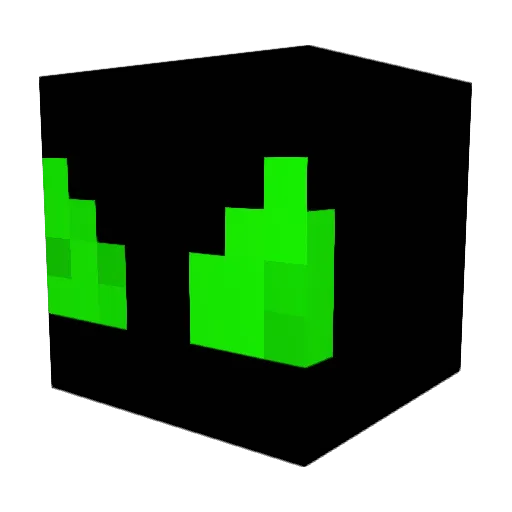 ManEather Minecraft avatar head, 3D render