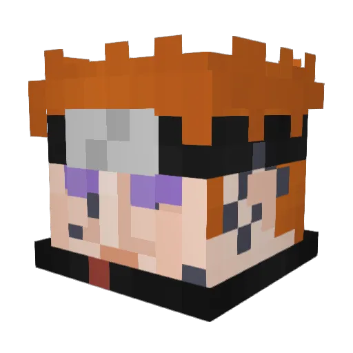 ManFull_Deer Minecraft avatar head, 3D render