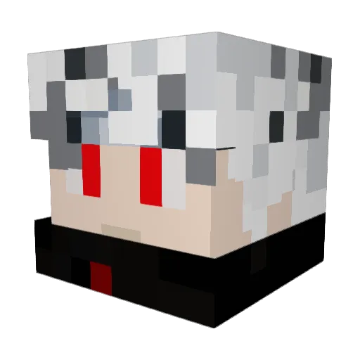 ManGood69 Minecraft avatar head, 3D render