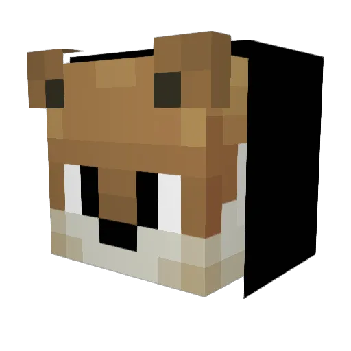 ManJagnus Minecraft avatar head, 3D render
