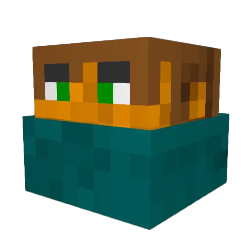 ManJatejko Minecraft avatar head, 3D render
