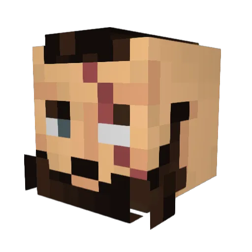 ManKiller321 Minecraft avatar head, 3D render