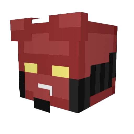 ManLikeSyn Minecraft avatar head, 3D render