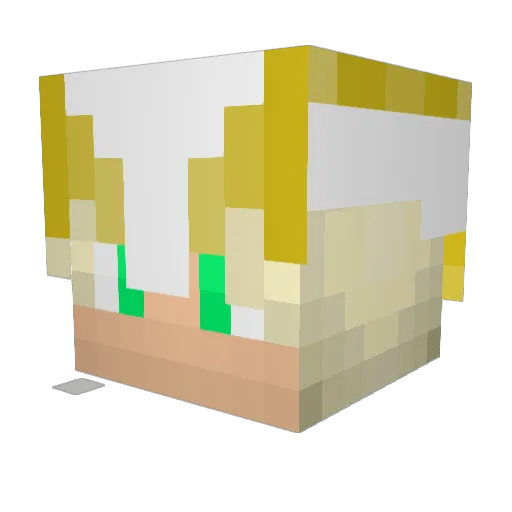ManOfLego08 Minecraft avatar head, 3D render