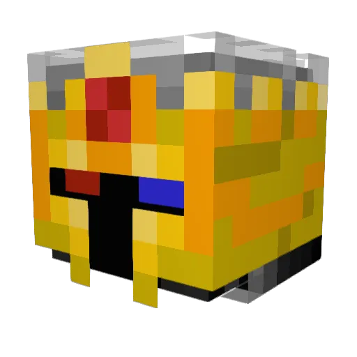 ManOnATrain Minecraft avatar head, 3D render