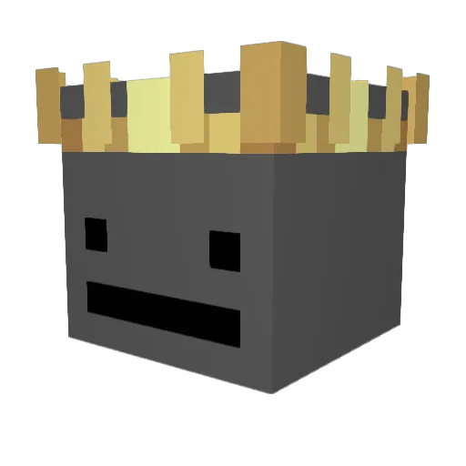 ManXD_ Minecraft avatar head, 3D render